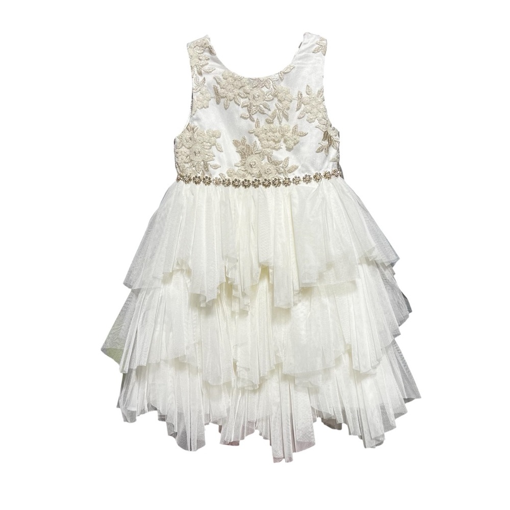 American Princess White Satin Dress